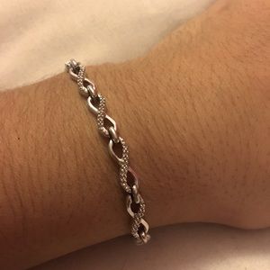 Sterling silver infinity bracelet